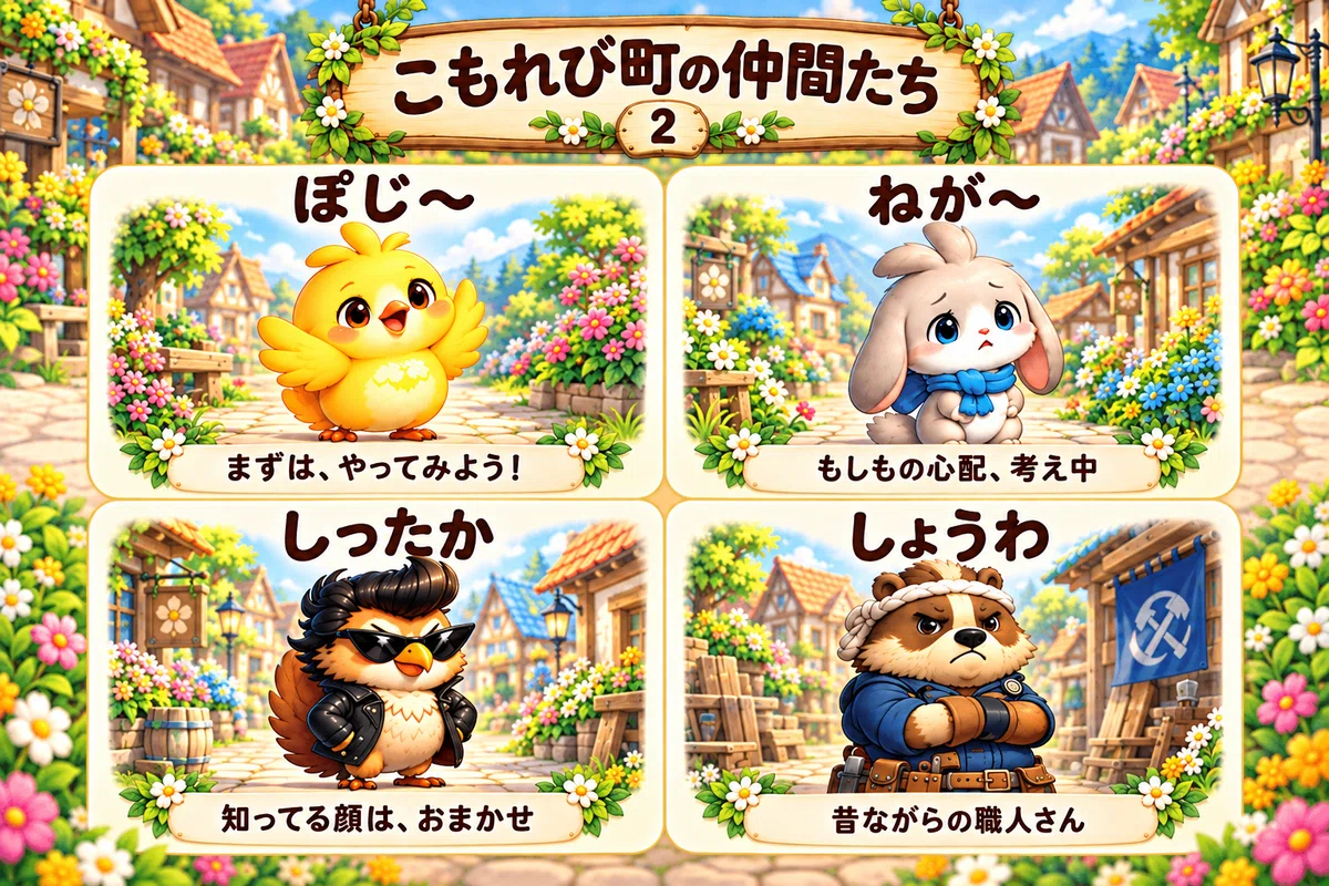 [Character Introduction] Friends of Komorebi Town | After Episode 10 ...