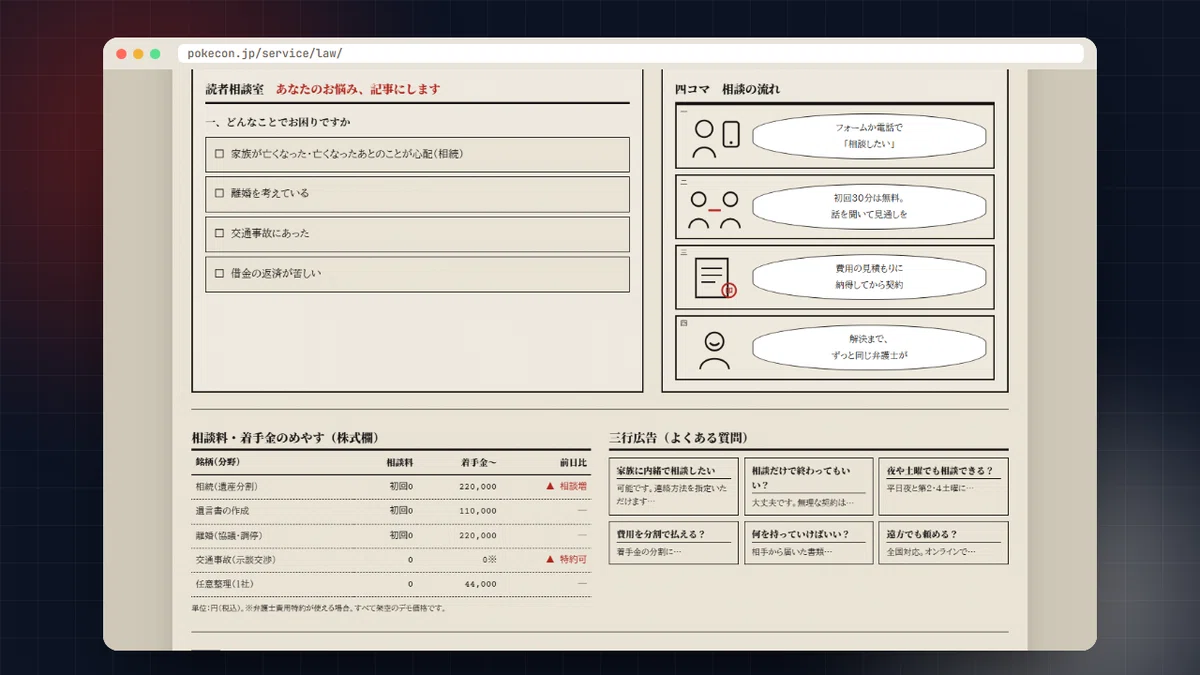 [Example 19] I asked AI to build a law firm website and it turned into ...