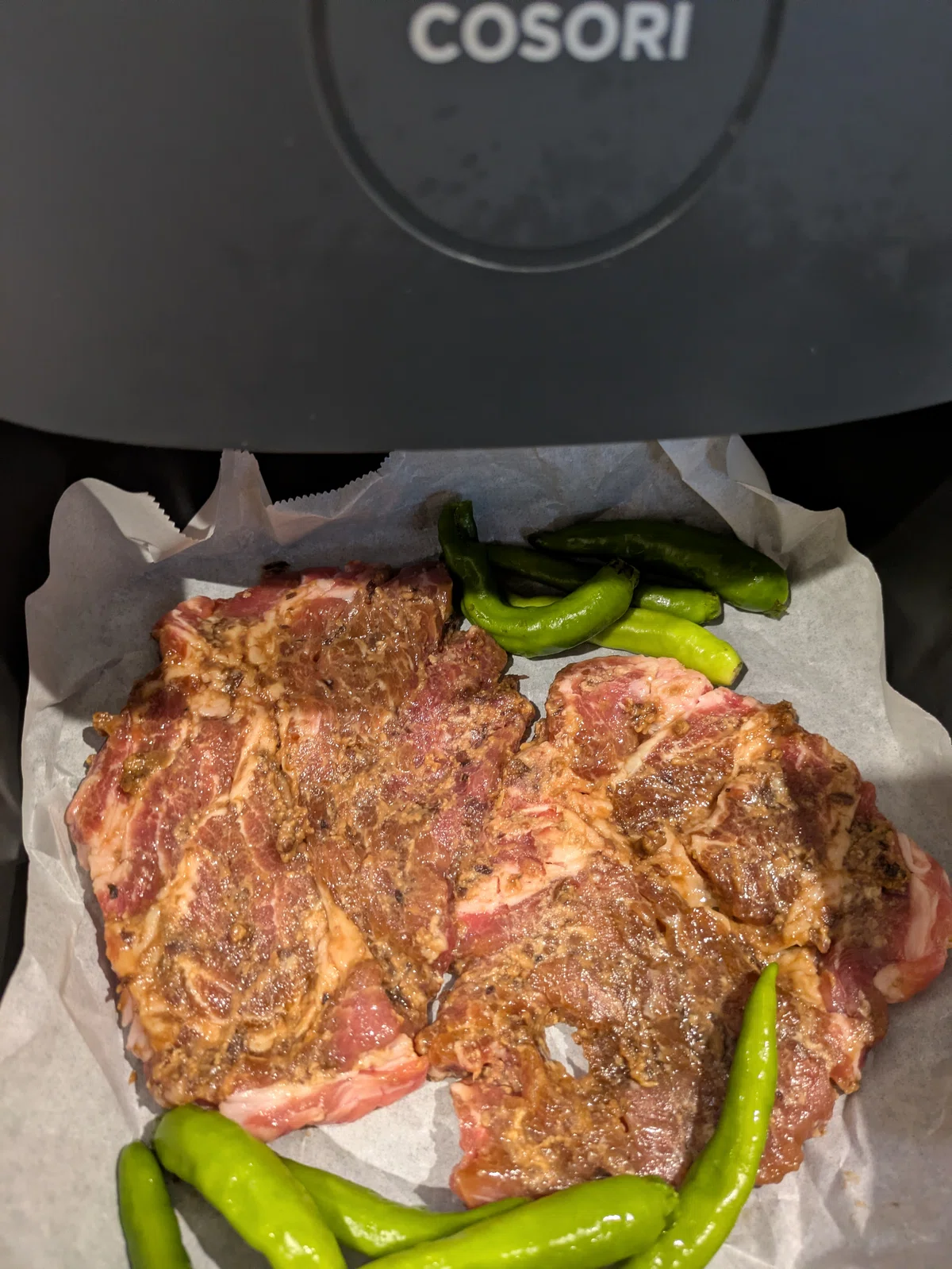 [COSORI Air Fryer Tips] Juicy and Burn-Free! Miso-Marinated Pork ...