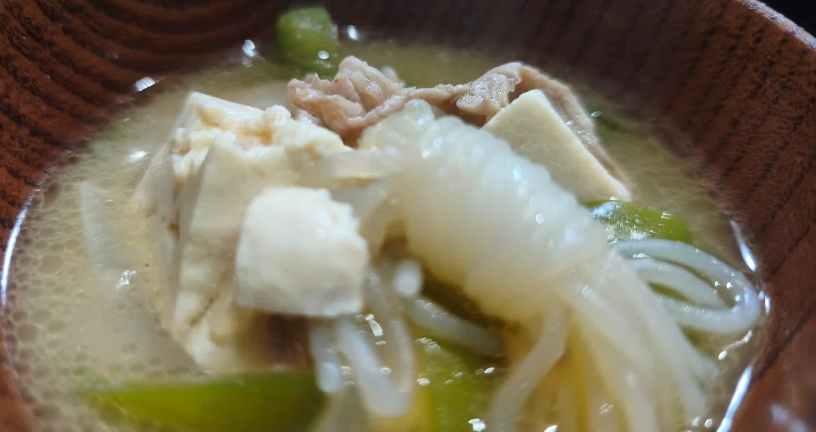 [Miso Soup Diet] Shirataki was supposed to be the star, but... green ...