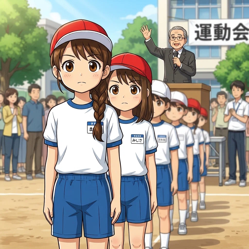 [Creative Picture Diary] Sports Day, Father, and Daughter｜わたさん 創作絵日記作家