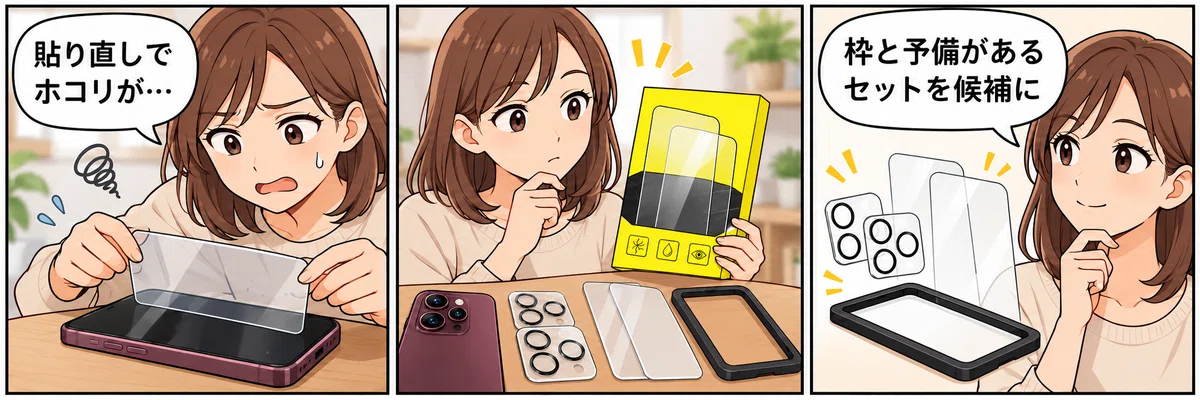 Two Camera Alignment Applying a screen protector in one go is tough. Be prepared with a ...