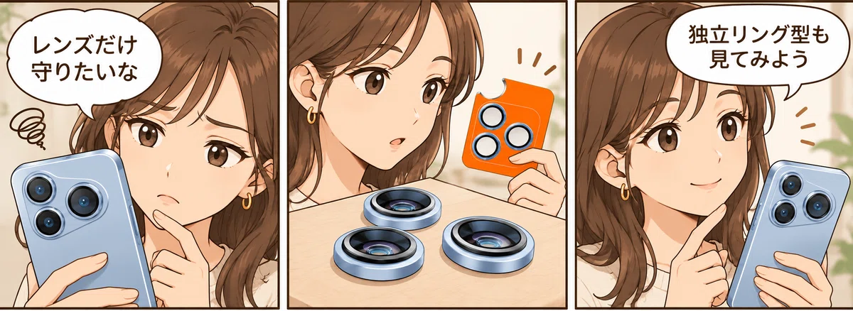 Torras Camera Lens Protector I don't want to cover the whole camera area. TORRAS ZeroLens protects ...