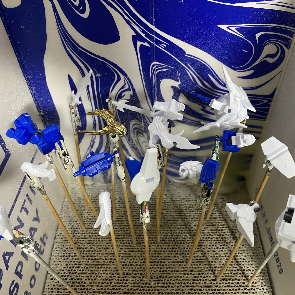 Infusing the brush with the radiance of the White Dragon. Painting the ...