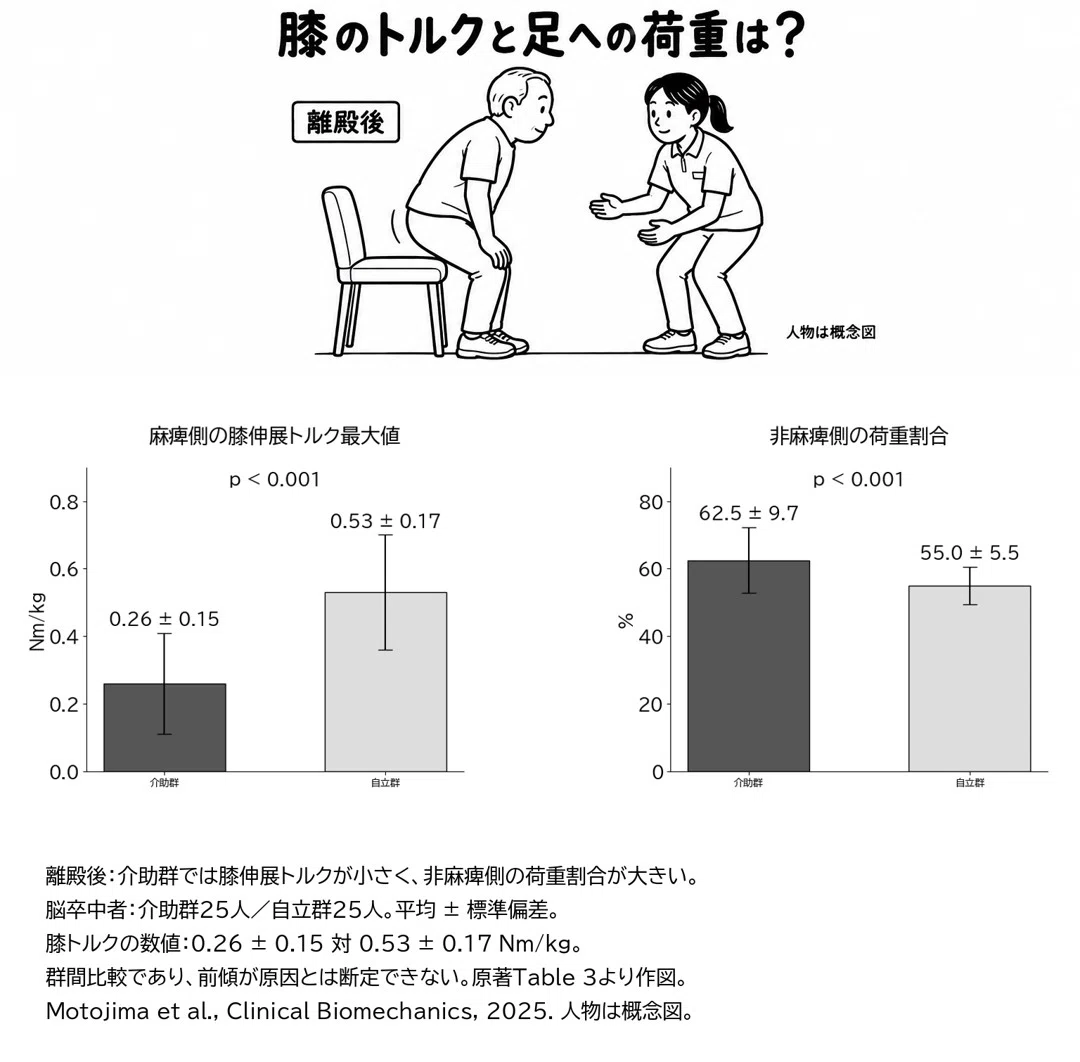 For those who lean forward significantly during sit-to-stand, what ...