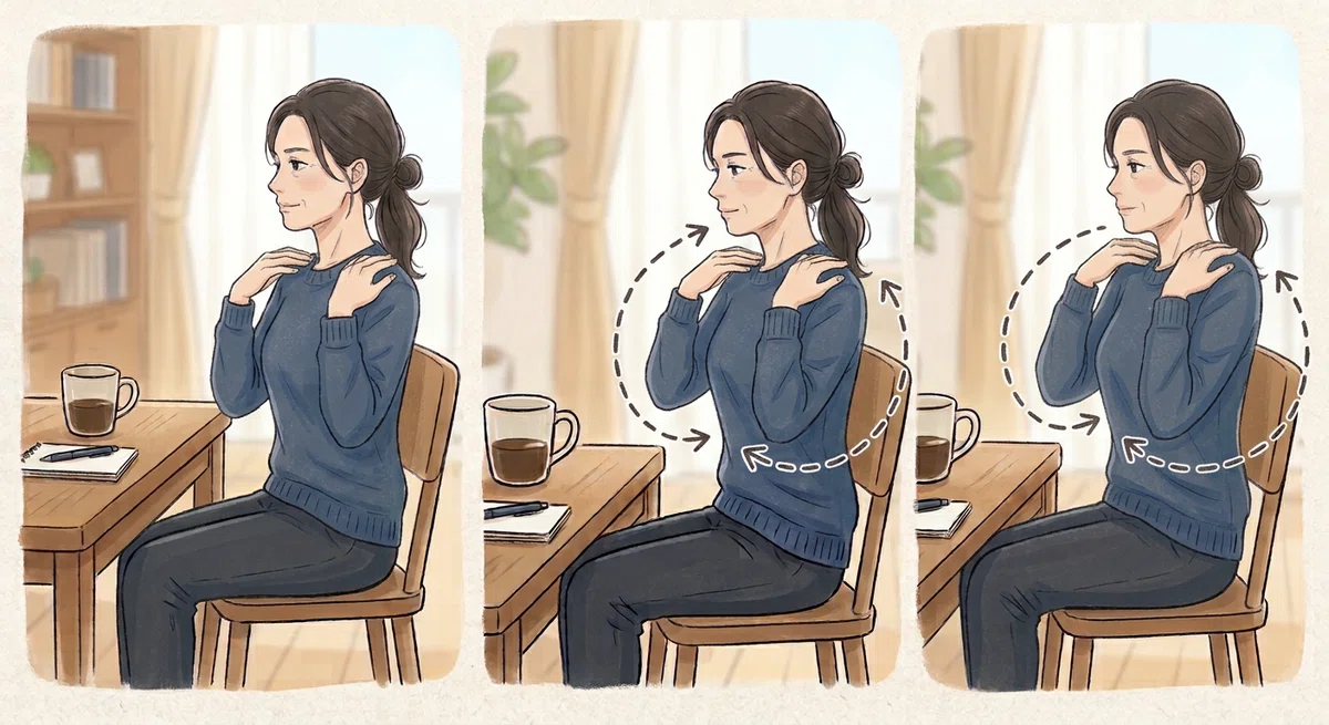 [Relieving Stiff Shoulders] Tips for Easy Daily Stretches and Warming ...