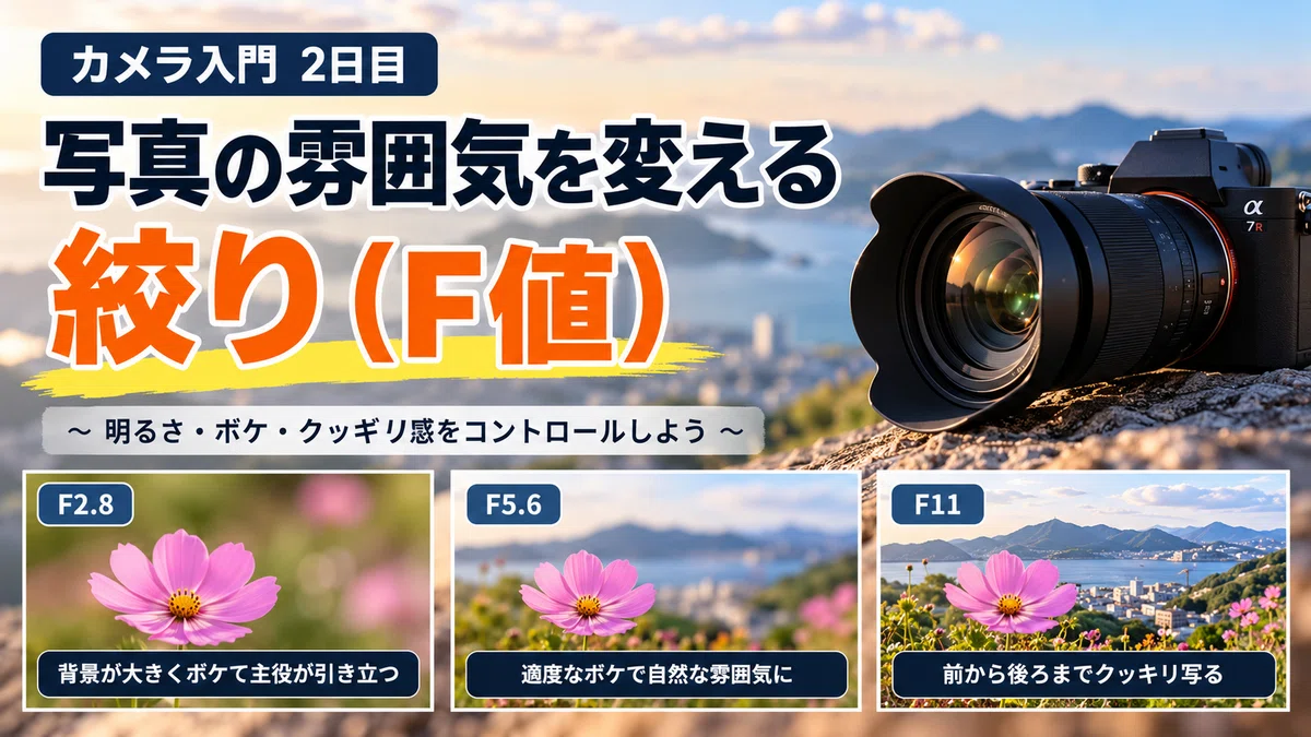 [Day 2] What is Aperture? How F-stops Change Brightness and Bokeh｜ある技術者の記録