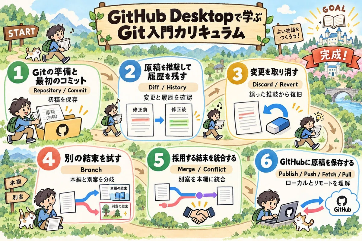 Introduction to Git with GitHub Desktop｜星屑の家
