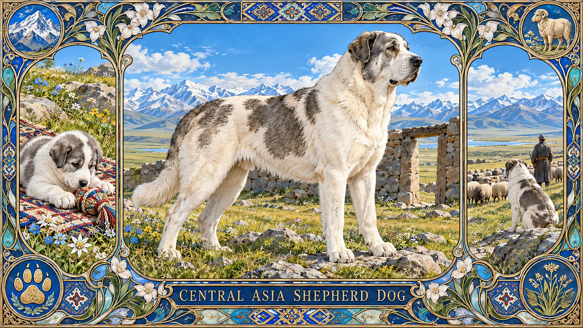 [Drawing Dogs 27] Caucasian Shepherd, Central Asian Shepherd Dog ...
