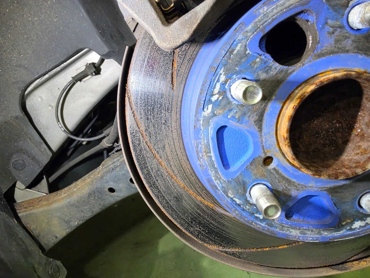 Are you aware of the phenomenon where brake rotors rust from the inside ...