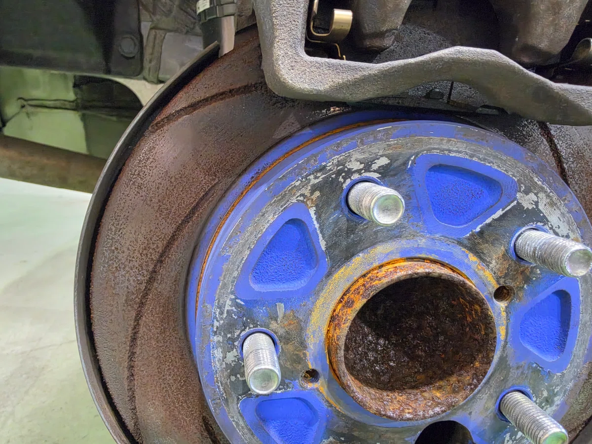 Are you aware of the phenomenon where brake rotors rust from the inside ...