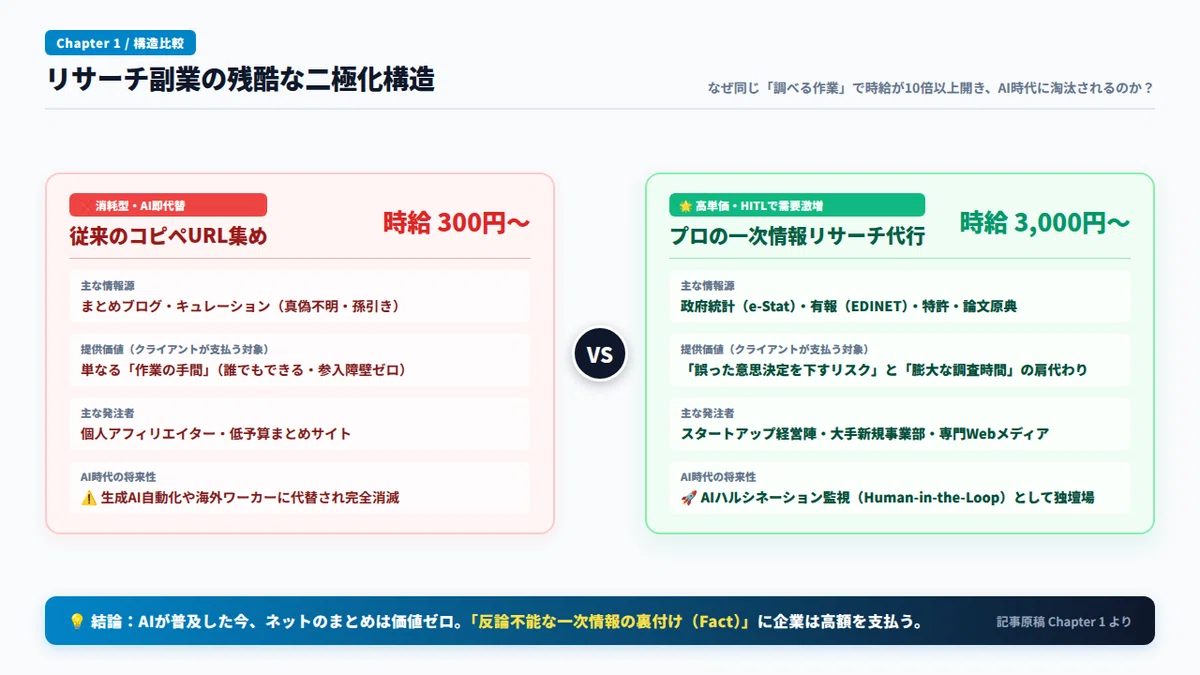 [Primary Information x AI] From simple Googling to a 100,000 yen/month ...
