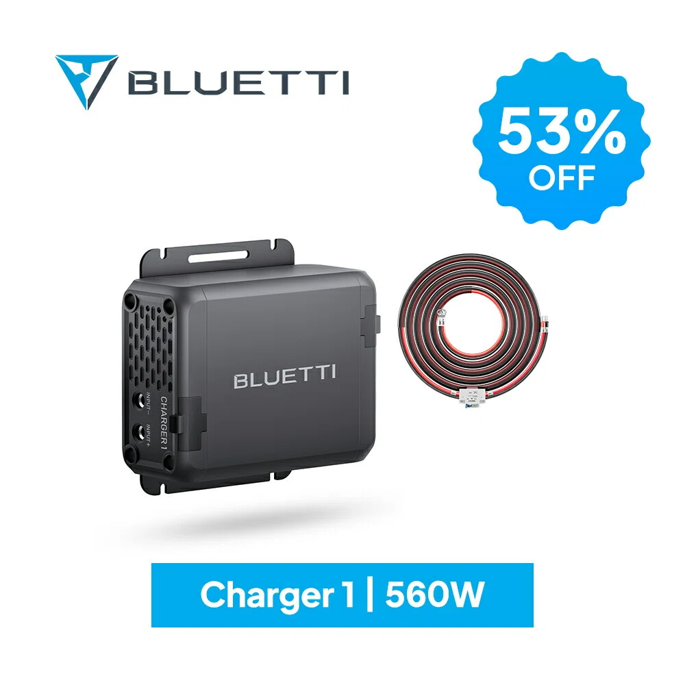走行充電器BLUETTI Charger 1の本気レビュー】Jackeryポタ電を高出力
