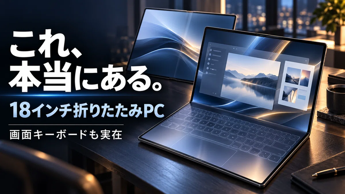 HUAWEI MateBook Foldは本当にある？18インチ折りたたみPC・画面