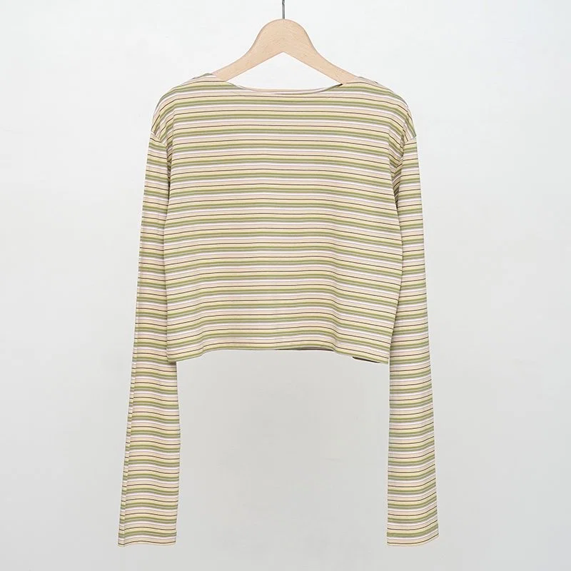 AURALEE】注目カットソーHARD TWIST COTTON BORDER BOAT NECK L/S TEE
