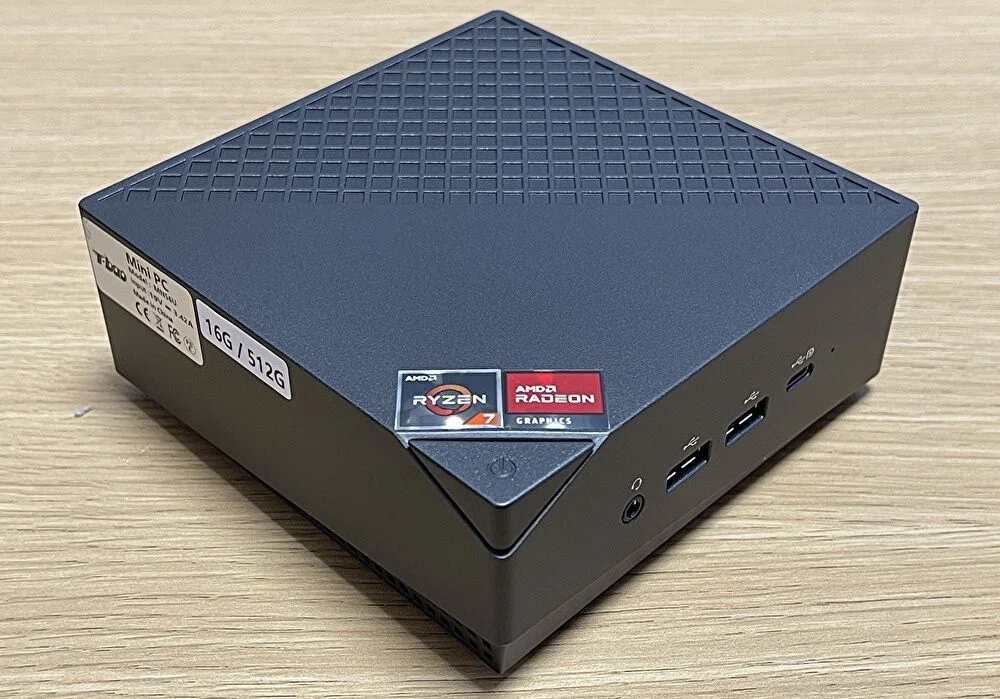 SkyBarium Mini PC with Ryzen 7 5825U for 38,900 yen. USB-C power