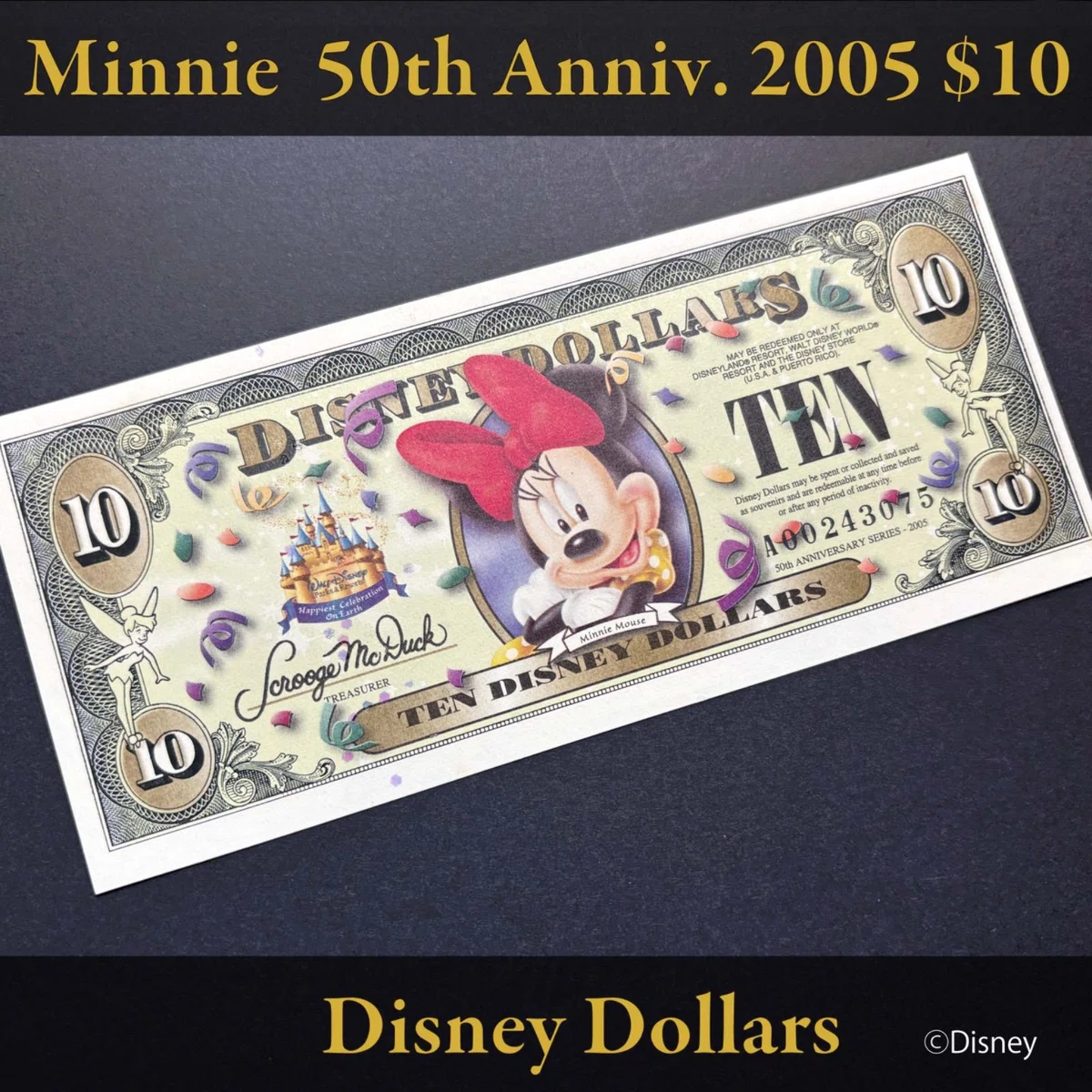 初めてのDダラー】ディズニーランド50周年🎉$10 スティッチ ＆ ミニー