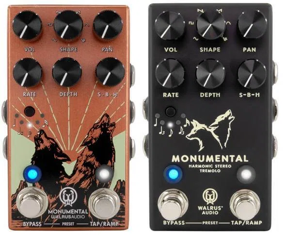 Walrus Audio Monumental Harmonic Stereo Tremoloは、豊かで温かみの