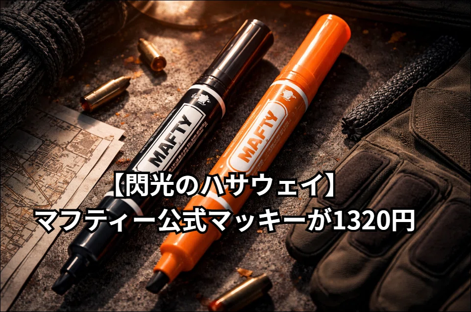 機動戦士ガンダム 閃光のハサウェイ　マーカー　マッキー　ハイマッキー　マフティ マフティーのロゴ、ハイマッキーじゃね？」→公式が1,320円で具現化