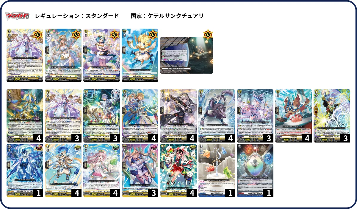 リィエル アモルタ　デッキパーツ 時の運命者 リィエル゠アモルタ】vol.1 ヴァンガード デッキレシピ