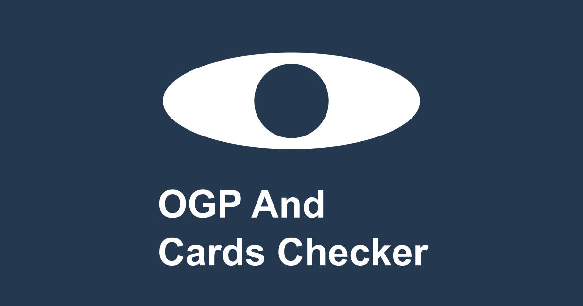 OGP Verification Tool | OGP and Twitter Card