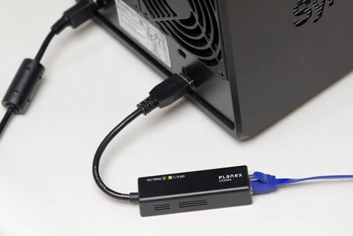 SynologyのNASにUSB接続の2.5GbpsのLANアダプターをつなげて2.5Gbps化