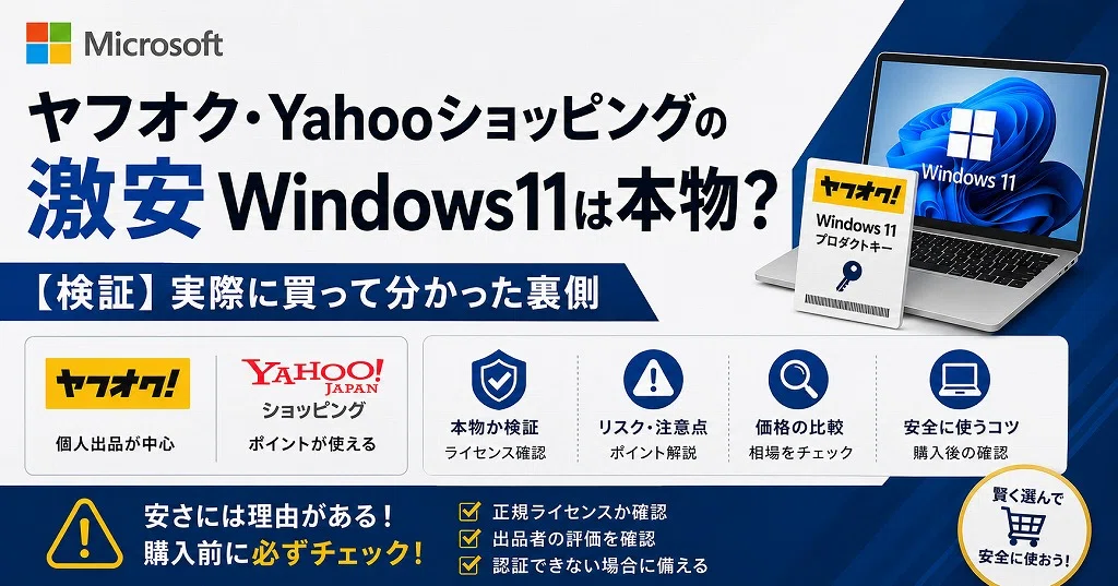 非正規品？】激安Windows 11プロダクトキーの正体！実際に購入して検証
