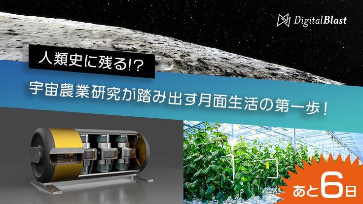 人類史に残る！？宇宙農業研究が踏み出す月面生活の第一歩！ - クラウドファンディング READYFOR