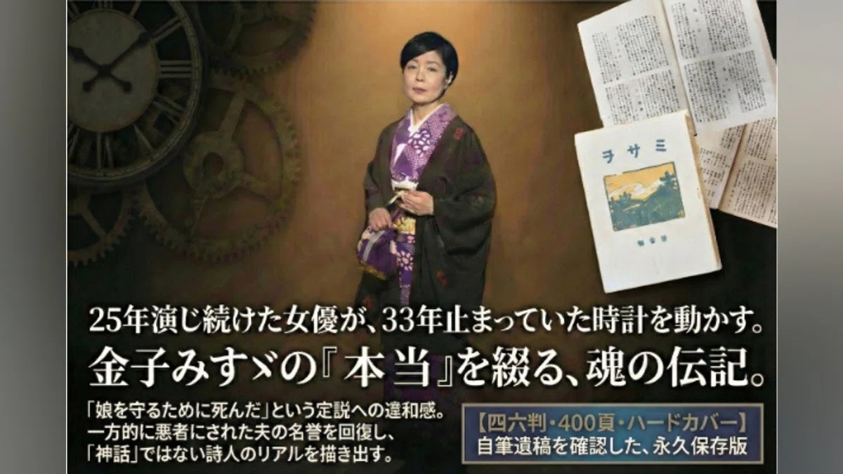 女優・谷英美が金子みすゞの『本当』を綴る伝記を出版したい　　　
