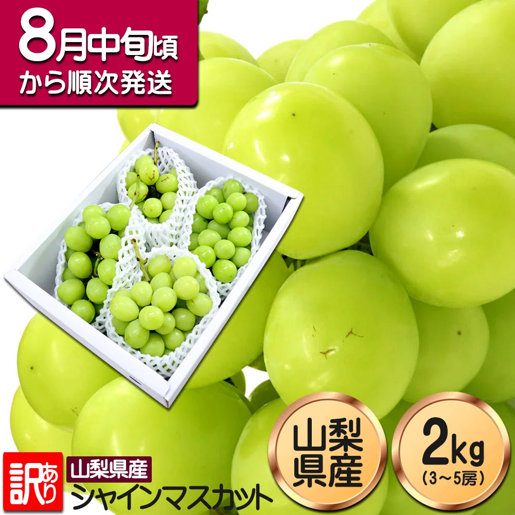 迷ったらコレ!「訳あり」シャインマスカット 今すぐ買えるBEST5