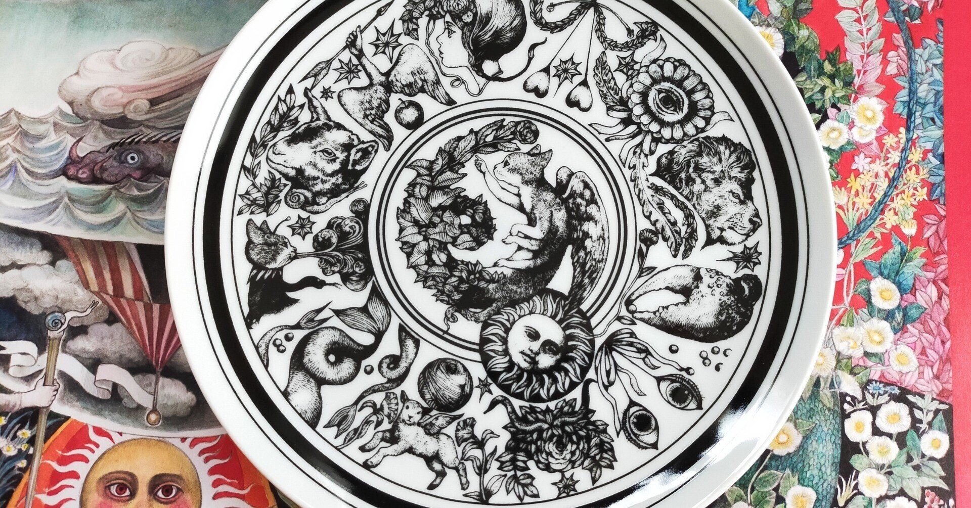 【初日完売】限定　ヒグチユウコ　CIRCUS展　 大勢の猫　テーブルウェア　お皿 ヒグチユウコ 皿 サーカス 六本木 天使テーブルウェア 新品 猫