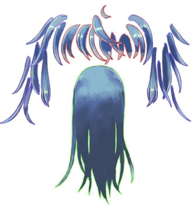 Live2dの見栄えを良くしてみよう 髪の毛編 ナナメ Note