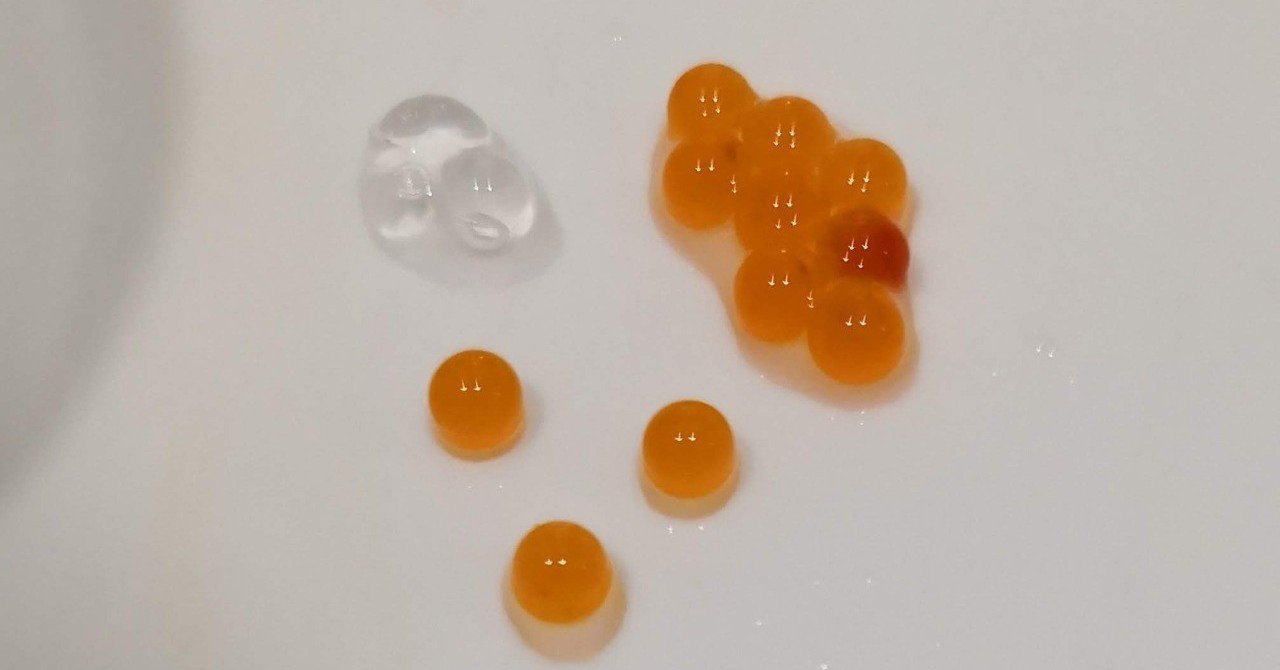 人工イクラの化学 Gelate ジェレイト Note