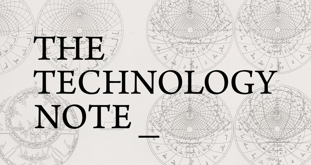 THE TECHNOLOGY NOTE|note