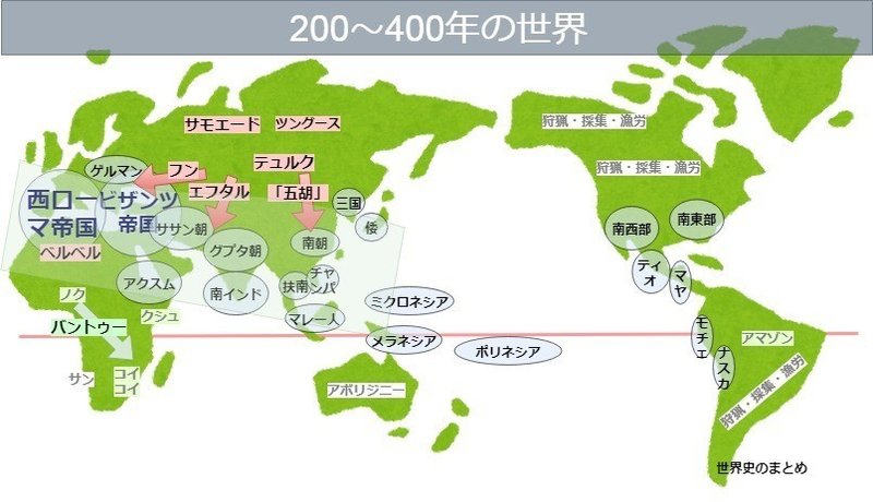 図解 ゼロからはじめる世界史のまとめ 0年 400年の世界 みんなの世界史 Note