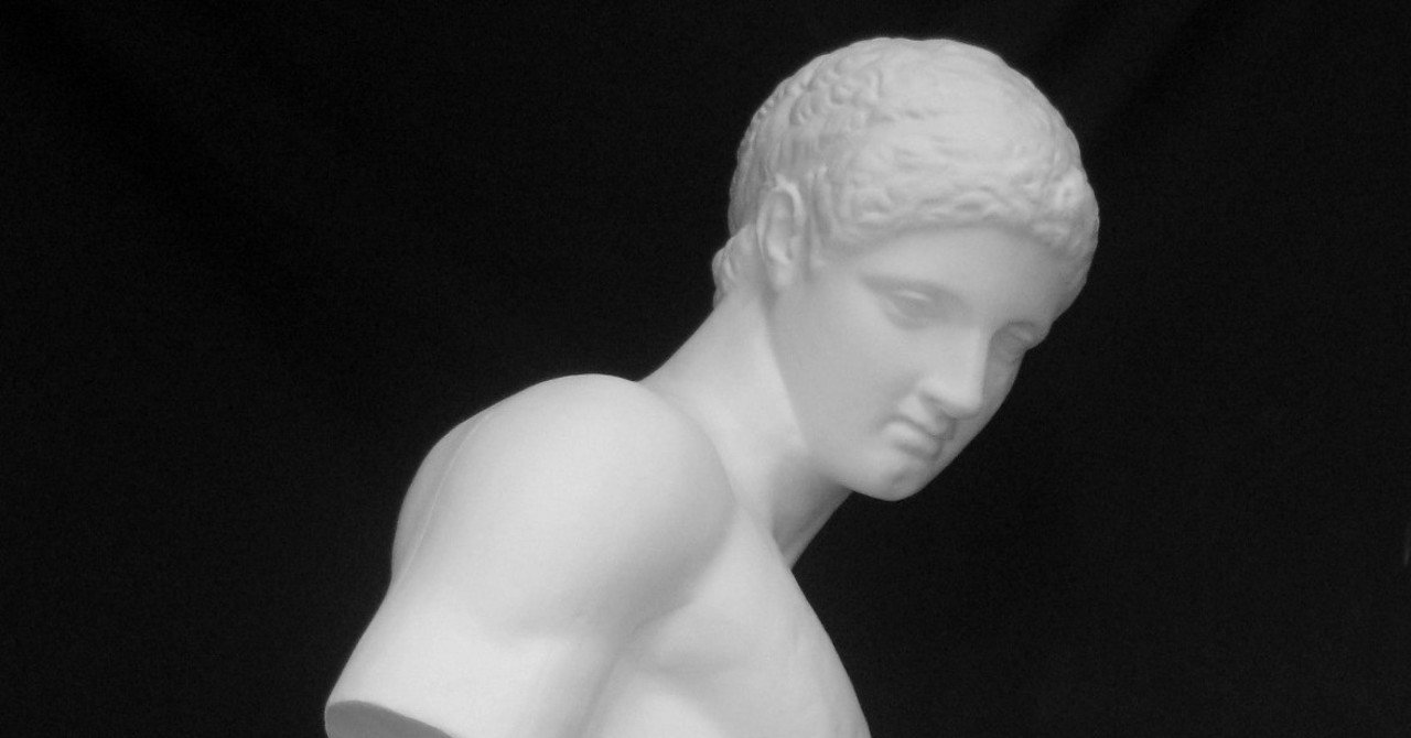 H-012 円盤投げ半身像｜石膏像ドットコム（脇本）