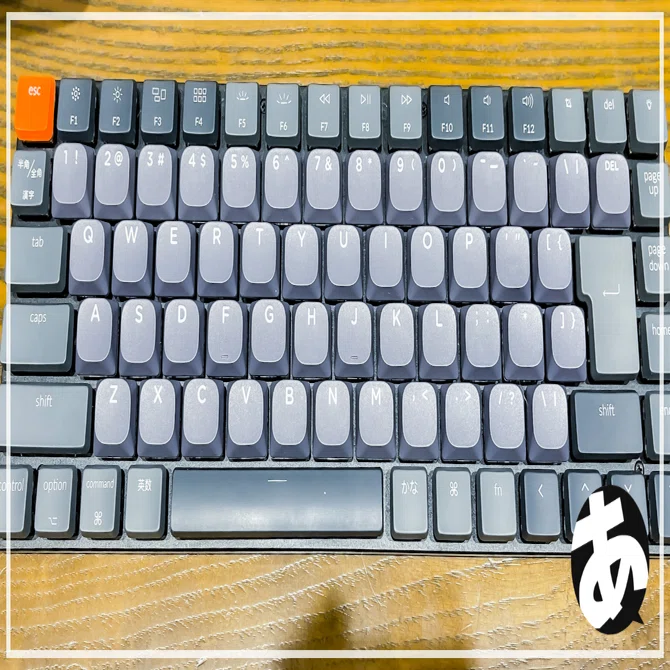 ロープロファイル、キーキャップ、PBT、日本語」の検索結果はほぼ0件