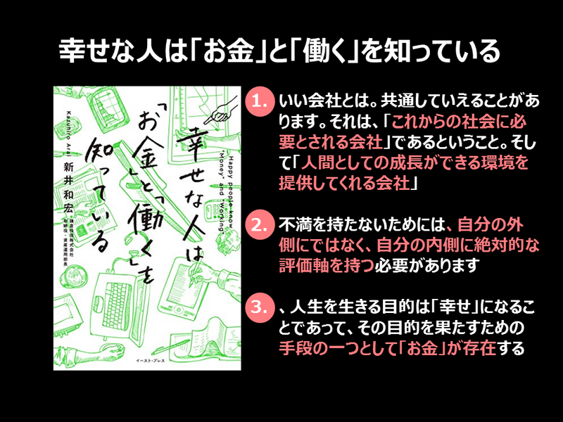 読書メモ 幸せな人は お金 と 働く を知っている 竹下 正光 知識の出会いで人を幸せに Note