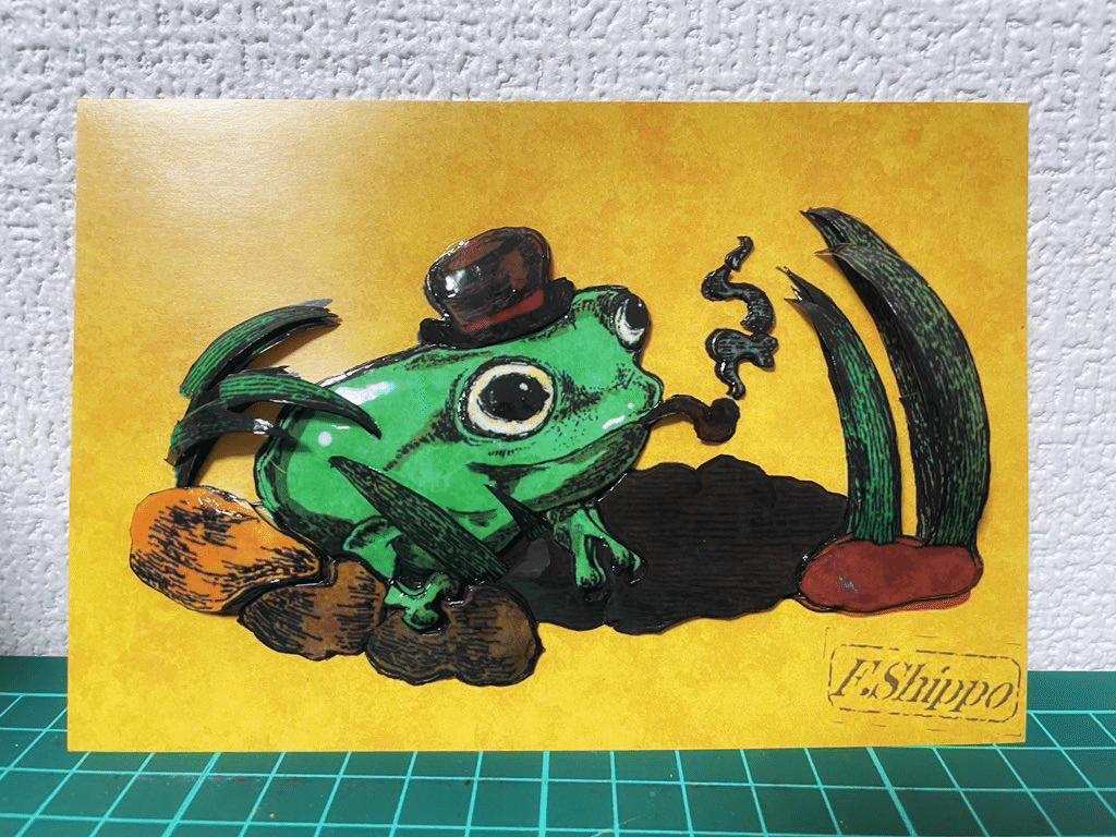 国内発送 初めてのシャドーボックス作り(F.しっぽ)｜ノーチのしっぽ研究所 絵画