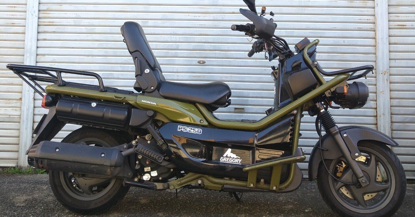 PS250のカスタムと世界各国の一文字。｜GARAGE RIDEでございます。