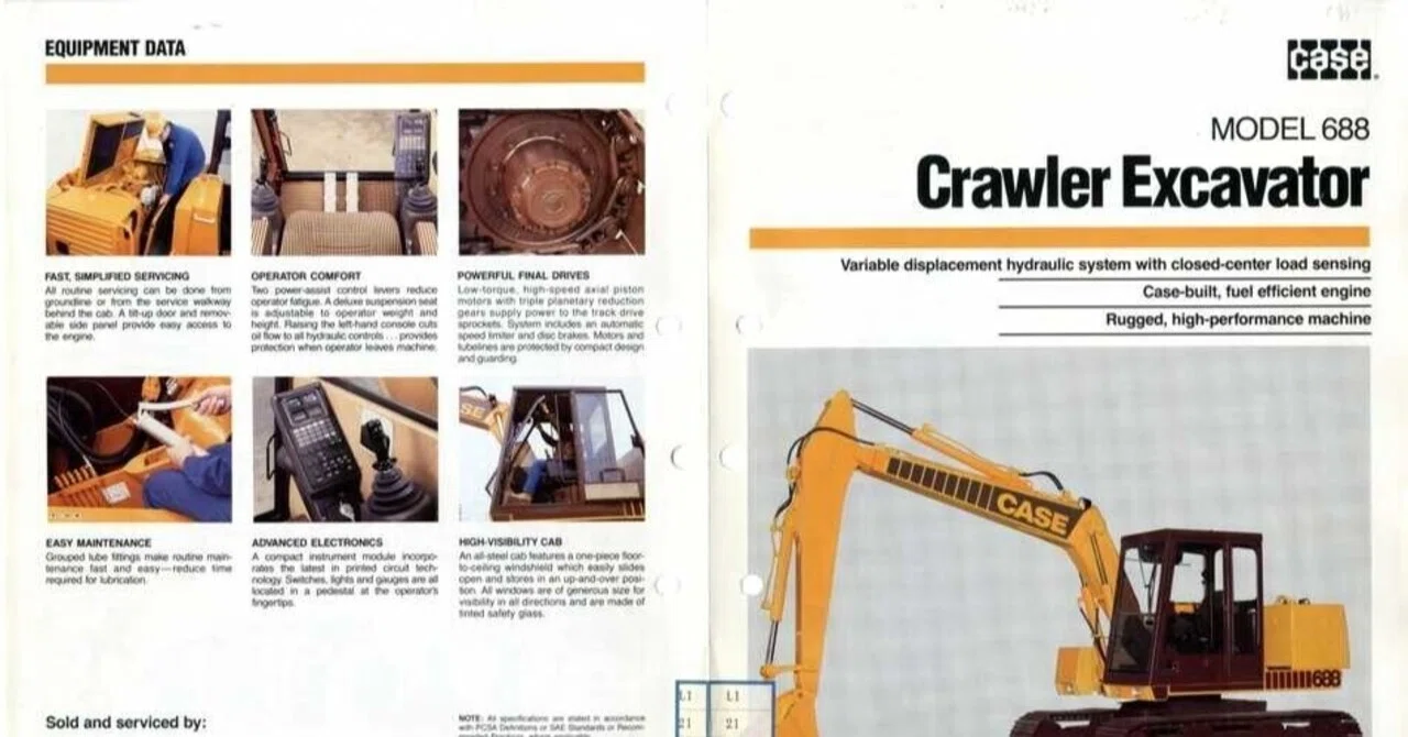 CASE MODEL 688 Crawler Excavator｜建設機械化ライブラリー