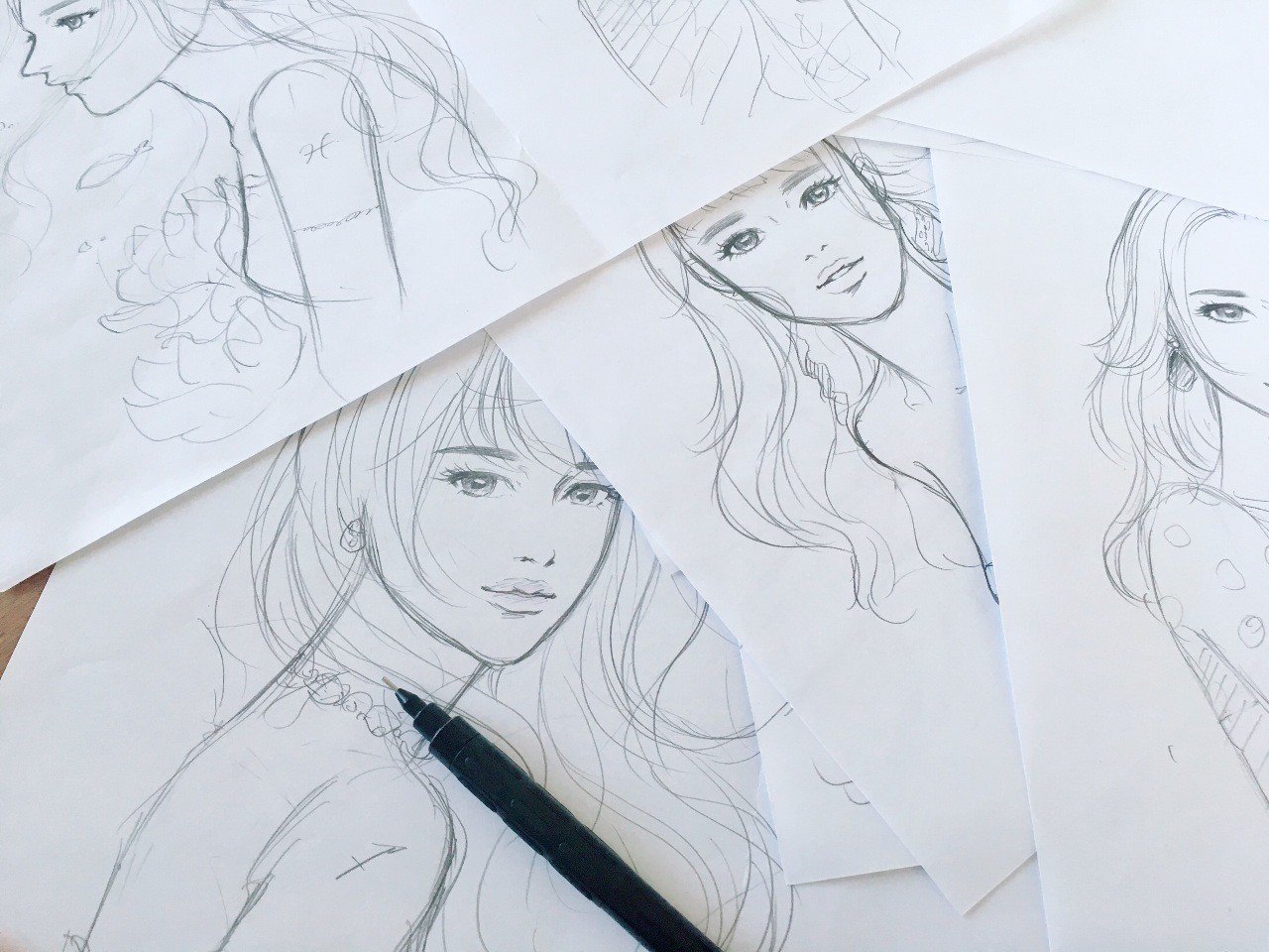 12星座の女の子イラスと制作過程 イラストを描く時に考えている事まとめ 猫屋 Note