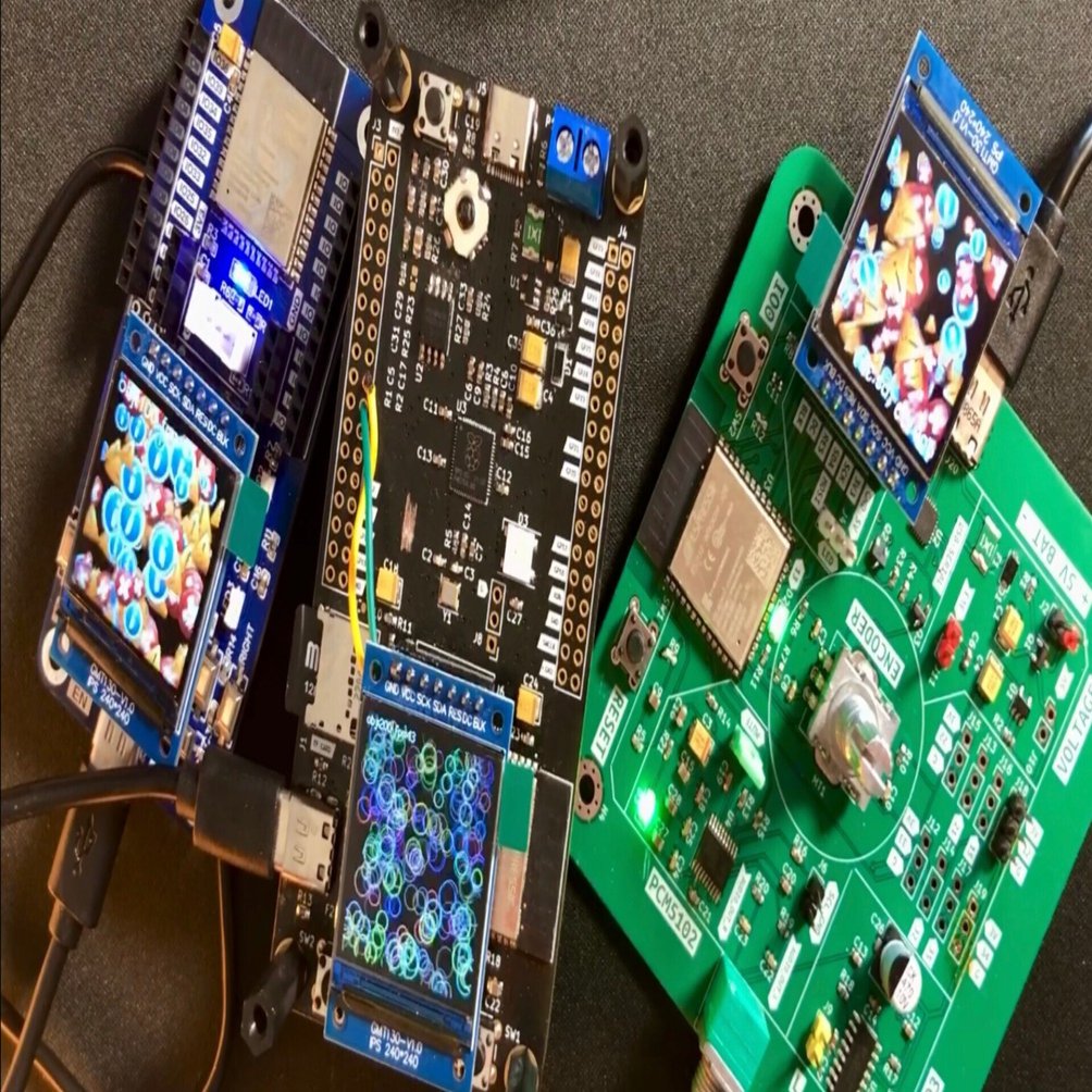 ESP32ボード＋240x240 ST7789 液晶ディスプレイがlovyanGFXを