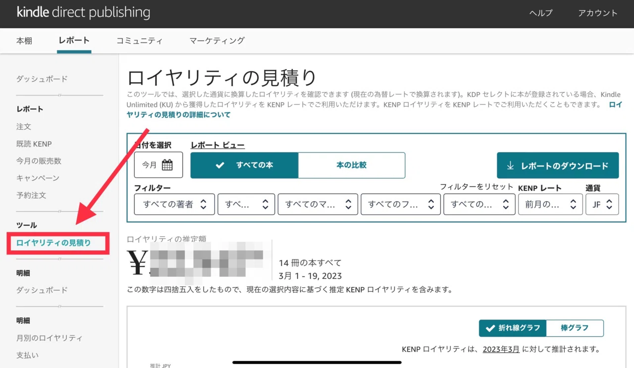 Kindle出版後の売り上げ実績の確認方法｜小田やかた ✍️Obsidianで