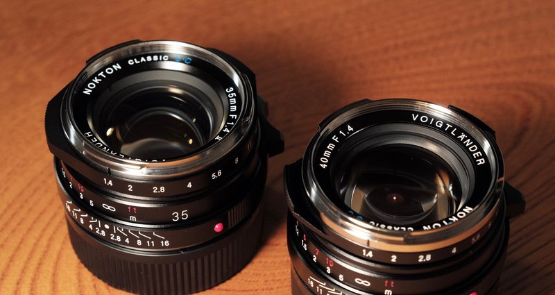 NOKTON classic 35mm vs. 40mm|kamo|note NOKTON classic 35mm vs. 40mm|kamo|note