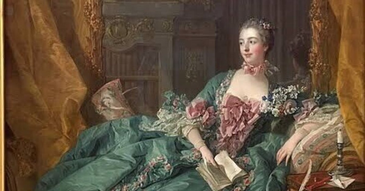 ポンパドゥール侯爵夫人』フランソワ・ブーシェ、1756年｜kaniko