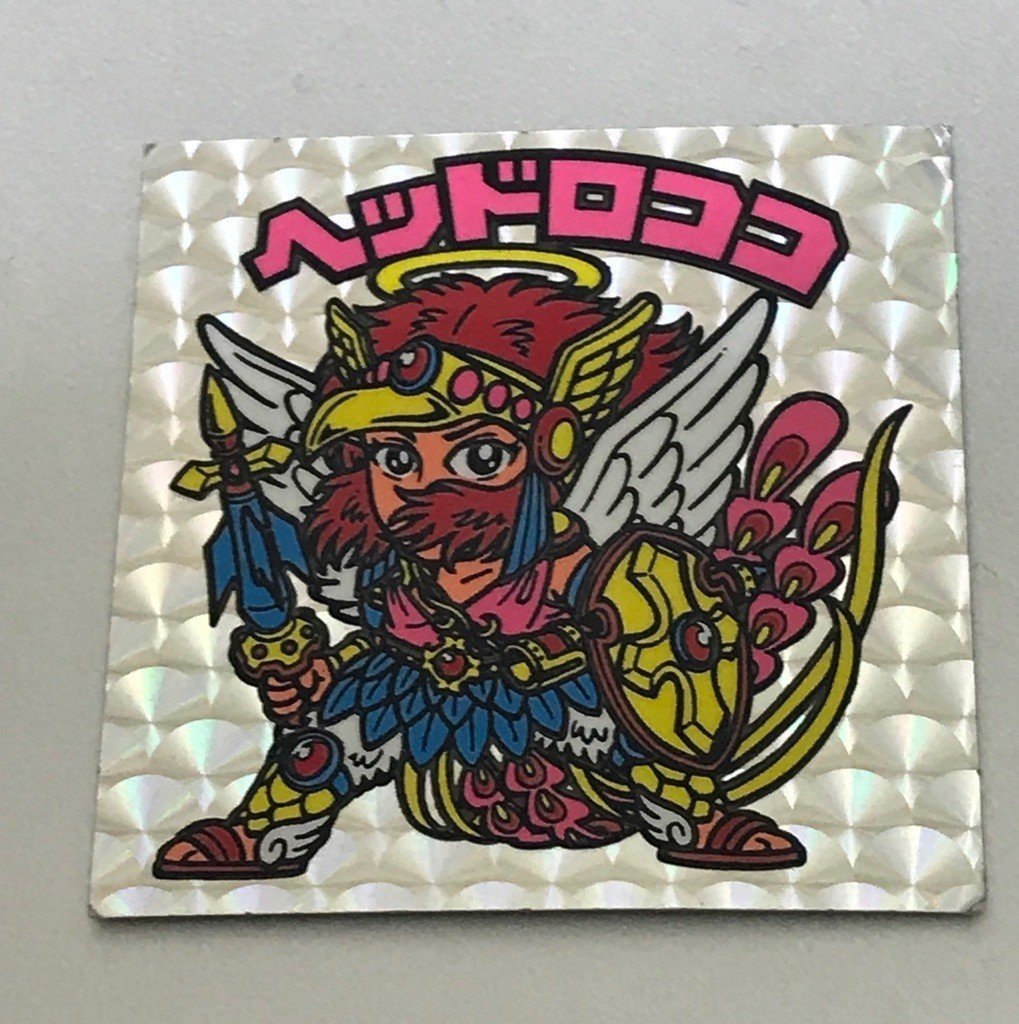 【極美品】旧ビックリマンチョコ　ネロ魔身　青　　扇ヘッドロココ