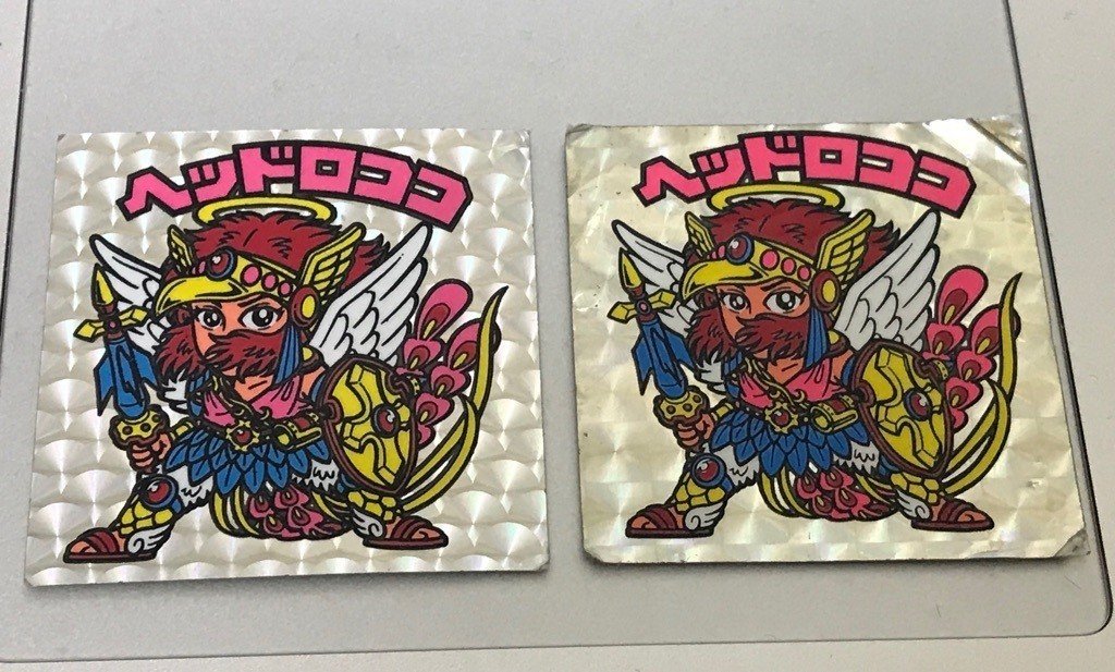 【極美品】旧ビックリマンチョコ　ネロ魔身　青　　扇ヘッドロココ