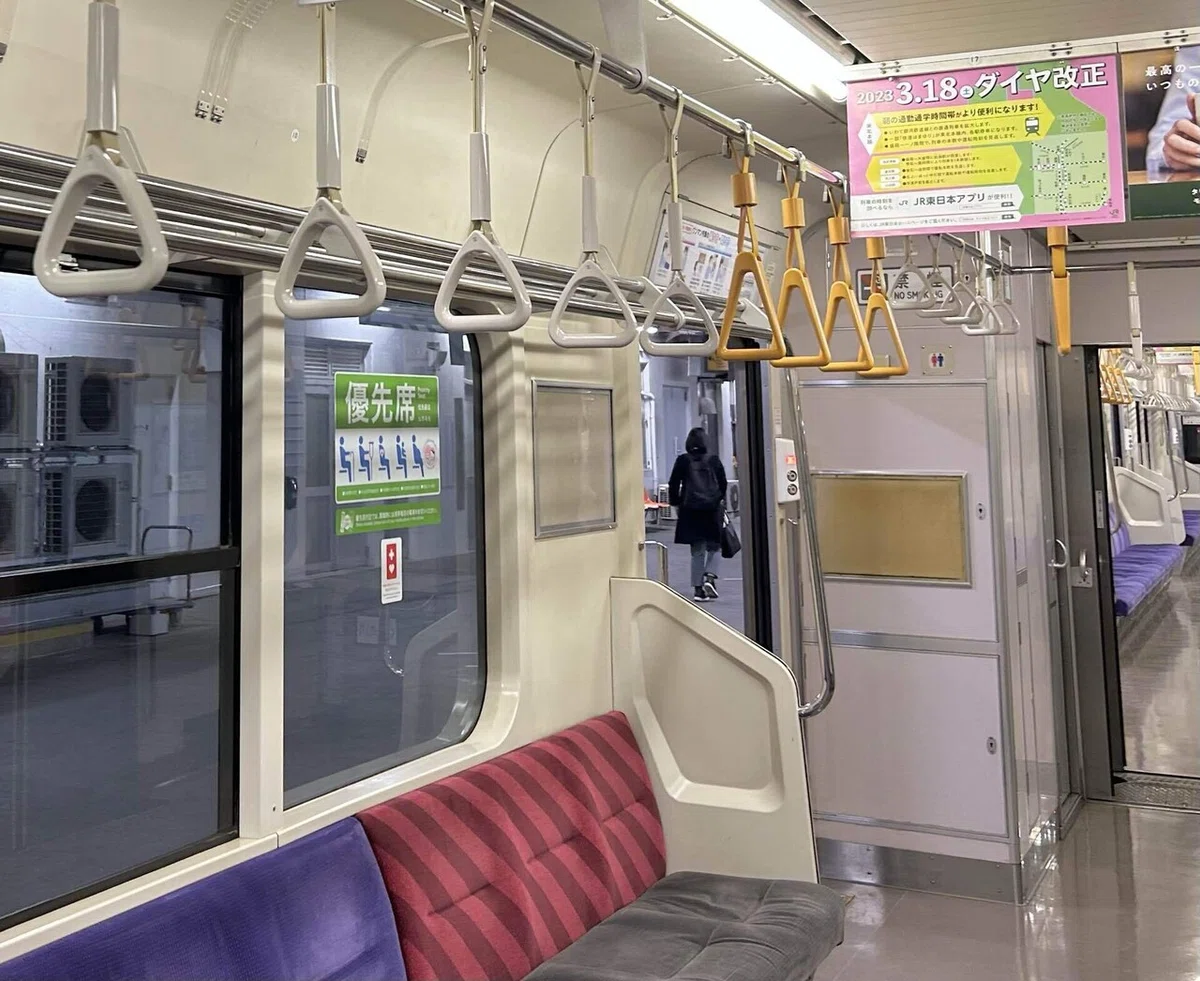 つり革はつまかるだけが目的じゃない！｜ミレイ