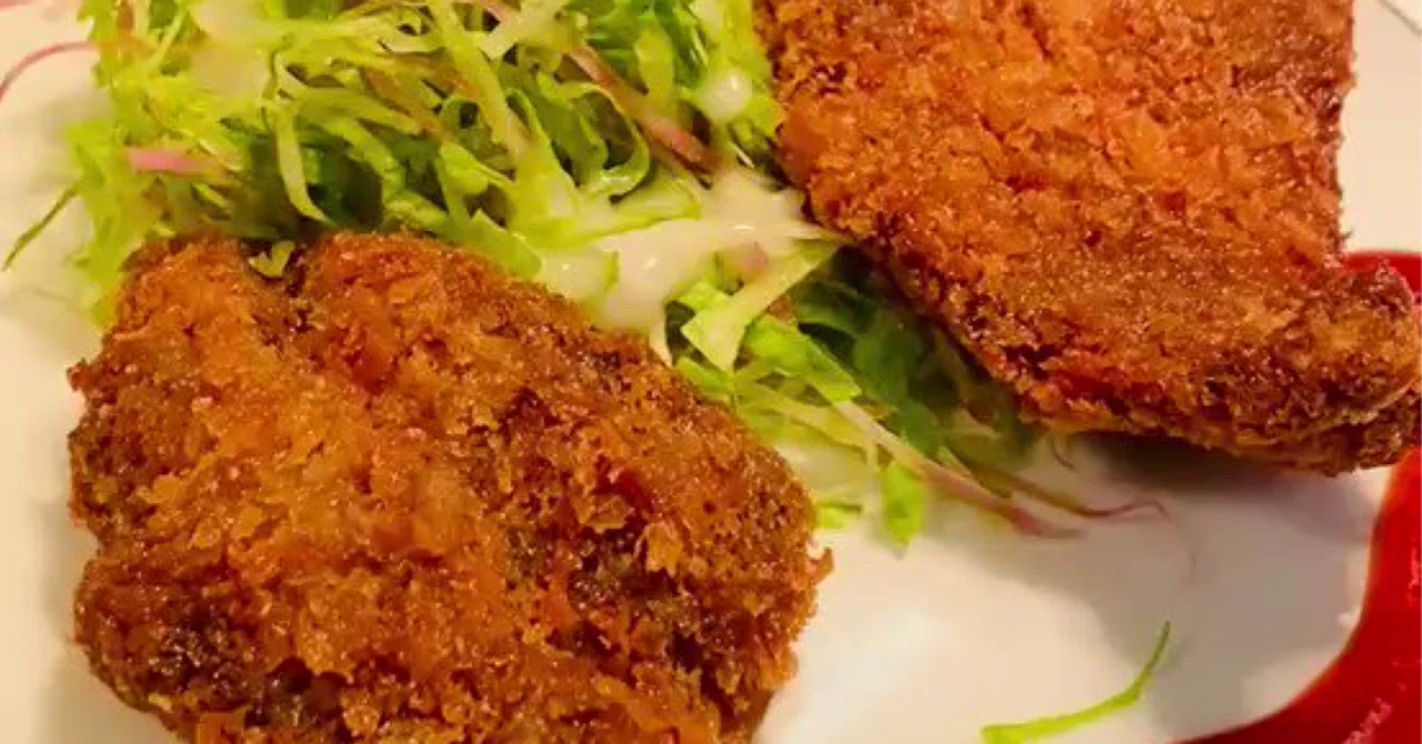 🍽 戦艦長門の鯨肉カツレツ｜まーくん (o^_ｰ)b
